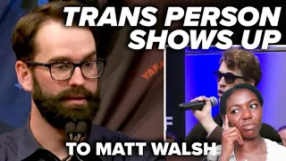 Trans people shows up to Matt Walsh event,watch what happens