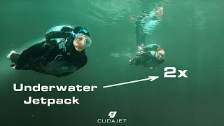 Flying 2x Underwater Jetpacks!