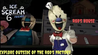 Ice Scream 6 Friends Chirlie  Explore Outside Of The Rod's Factory In Normal Mode...