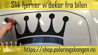 Slik fjerner vi dekor fra bilen