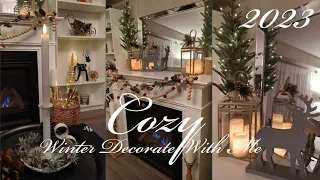 🌲2023 COZY WINTER DECORATE WITH ME/AFTER CHRISTMAS DECOR