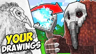 I Made YOUR Drawings into MINECRAFT Mobs!