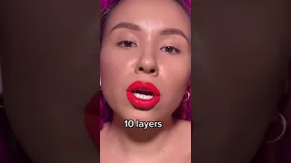 100 layers of lipstick challenge! ✨💄💋✨💄#lipstick