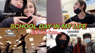SCHOOL DAY IN MY LIFE | 6:50am-6pm... Vlogmas Day 3!