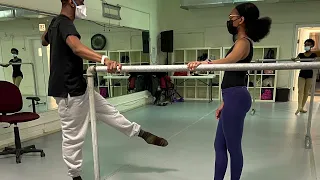 Black Girls Dance Ensemble Master Ballet class with Darius Barnes