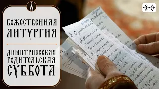 БОЖЕСТВЕННАЯ ЛИТУРГИЯ. ПАНИХИДА. Трансляция богослужения 5 ноября (суббота) в 7:40