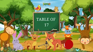 17x1=17 Multiplication, Table of seventeen (17) Tables Song Multiplication Time of tables