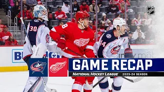 Blue Jackets @ Red Wings 11/11 | NHL Highlights 2023