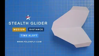 ✈ A Fun Gliding Plane - Stealth Glider - Fold 'N Fly