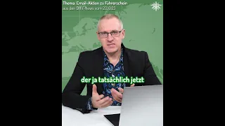 Email-Aktion zum Führerschein. Clip aus den DHV-News vom 20.10.2023