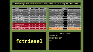Bundesliga Schlusskonferenz 1999
