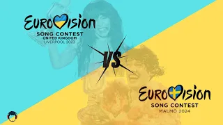 ⚔️ Eurovisión 2023 vs. Eurovisión 2024 (Duelo puesto por puesto)