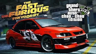 GTA 5 - Дрифт на Mitsubishi Lancer Evolution IX ( Токийский Дрифт / Форсаж )