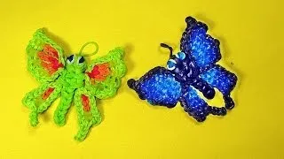 Rainbow Loom Charms Butterfly Tutorial