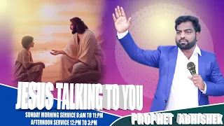 JESUS TALKING TO YOU  SERVICE 12:PM TO 3:PM #prophetabhishekbidar