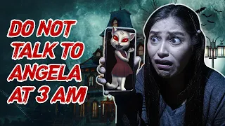 DO NOT TALK TO ANGELA AT 3 AM Challenge|She Is Talking🤬Real Ghost? MOST HAUNTED CAT☠Be Natural