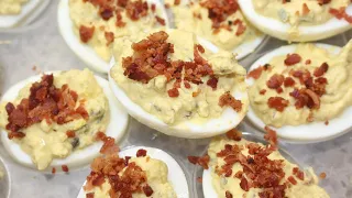 Bacon Deviled Eggs | Deviled Eggs with Bacon