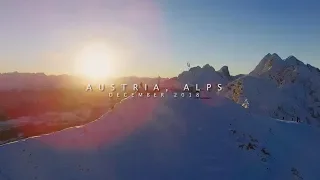 Austrian Alps in Winter - DJI Phantom 3 Standard Drone Cinematic Video Footage