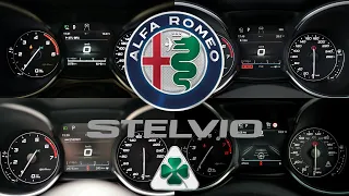 Alfa Romeo Stelvio (0-100 KM/H) (0-60 MPH) ACCELERATION BATTLE