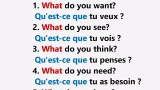 Questions et réponses en anglais pour bien améliorer votre anglais.  easy sentences to learn french.