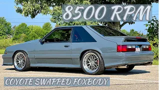 530WHP Naturally Aspirated Coyote Swapped Foxbody Mustang