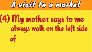 a visit to a market || 10 lines for kids about market || visit to a market english essay writing