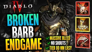 Diablo 4 - Best Endgame Barbarian Build Guide (Rupture Explosion Rend Barb Build)