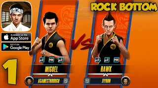 Cobra Kai: Card Fighter - Rock Bottom Gameplay Walkthrough Part 1 (Android, ios)