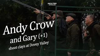 Andy Crow and Gary take on clays at Dovey Valley the day before shooting extreme pheasants @Brigands