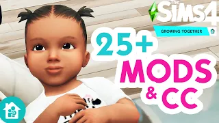 25+ Mods & CC To Enhance Your Sims 4 Growing Together Gameplay | Sims 4 Mods