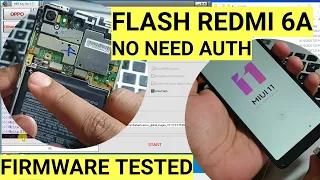 Cara flash firmware Redmi 6a tanpa ubl tanpa akun auth