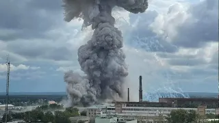 Мощный взрыв произошел на складе пиротехники в Сергиевом Посаде