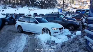 Stuck on the snow. Bmw.