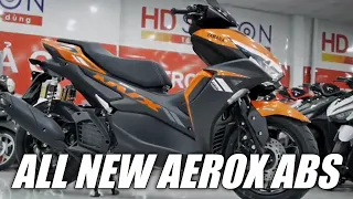 ALL NEW AEROX ABS TERBARU 2023 BLACK ORANGE