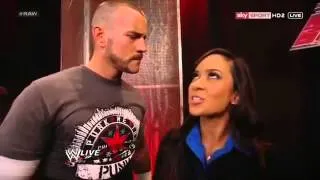 WWE RAW 9--10--12 CM Punk and AJ Lee [Segment] [HQ]