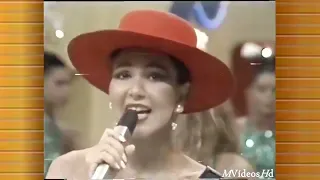 Rosana canta "O amor e o poder" e recebe o Disco de Ouro no Cassino do Chacrinha (1988)