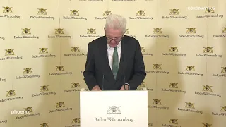 Baden-Württemberg: Statement von Ministerpräsident Winfried Kretschmann nach Corona-Beratungen