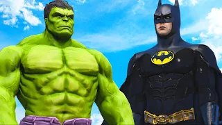 BIG HULK VS BATMAN - 1980s Classic Batsuit vs Hulk