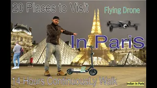 Paris Walk - Eiffel Tower Full Tour -  Fly a Drone over Paris -  Paris Walking Tour