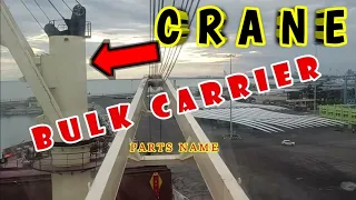Bulk Carrier Ships Crane Tour | Bulk Carrier Ships Crane Parts Name