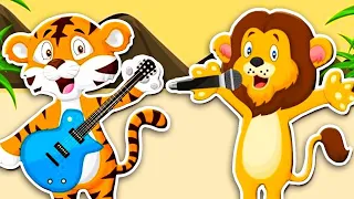 Safari and Farm Animal Sound Songs! | Learn Sounds Animals Make | Kids Learning Videos