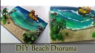 How to Build a Realistic Beach Diorama |Simple and Easy Epoxy Resin Art for Beginners |Thankuz World