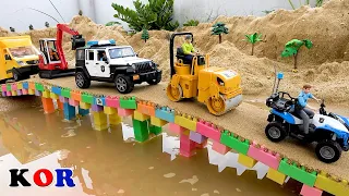블럭 다리 만들기 자동차 장난감 아이들을위한 편집 비디오