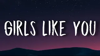 Maroon 5 - Girls Like You (Lyrics) Ft Cardi B