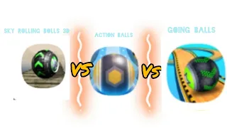 Going balls Vs Action balls Vs Sky rolling bolls 3D  @Rslisted
