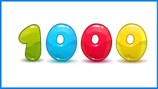 Numbers 1-1000 colorful 3D | Números de 1 a 1000 coloridos 3D | 1000 seconds 16:40 | 1から1000までの数字