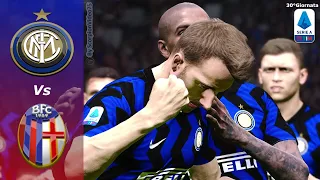 Inter 🆅🆂 Bologna 30°Giornata "Eriksen è uno specialista su punizione" • PES 2020