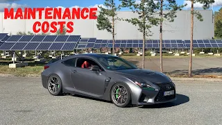 Let Me Tell You About LEXUS RCF Maintenance Prices