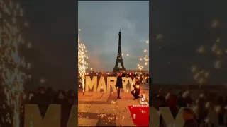 Paris Proposal 2021 marry me best ever