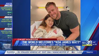 Former Houston Texans Defensive End J.J. Watt and wife welcome "Koa James Watt"